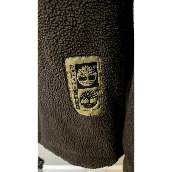 Timberland Men’s Dark Green Fleece Jacket Full Zip Small - Picture 4 of 7